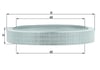 Mercedes W201 W123 C124 Hava Filtresi MAHLE