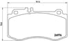 Mercedes W212 C218 X218 Ön Fren Balatası BREMBO