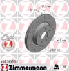 Mercedes W204 S204 C207 A207 Arka Fren Diski ZIMMERMANN