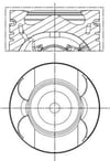 Mercedes W204 C218 W212 W166 W221 W639 B906 B907 B910 Piston Segman STD 83.00mm MAHLE