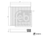 MG 3 5L Kabin Filtresi FEBI
