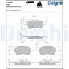 MG 350 5 ZS GT Ön Fren Balatası DELPHI