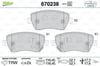 Nissan Micra / Suzuki Swift / Opel Agila Ön Balata VALEO