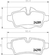 Mini Low-Met Arka Fren Balatası BREMBO