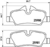 Mini F55 F56 F57 Arka Fren Balatası BREMBO