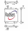 Mitsubishi Mirage Radyatör 1.0i 12V-1.2i 12V G RADISEN