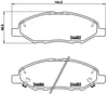 Mitsubishi Ön Fren Balatası Low-Met BREMBO