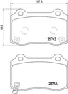 Tesla Model S Arka Fren Balatası / Jeep Grand Cherokee All / Chrysler 300C... BREMBO