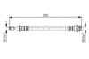 Ford Mondeo S-Max Galaxy Arka Fren Hortumu 155 mm BOSCH
