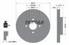 Ford Mondeo Ön Fren Diski [Çap: 278mm] TEXTAR