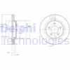 Chrysler Neon Ön Fren Diski Delikli DELPHI