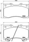 Nissan Patrol III Ön Fren Balatası 5.6 BREMBO