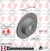 Opel Omega B Arka Fren Diski Havalı Delikli 286mm ZIMMERMANN