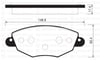 Ön Balata Mondeo 2000-2007 Jaguar X-Type 2001-2009 Gdb1434