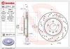 Opel Arka Fren Diski UV Coated BREMBO