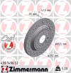 Opel Vectra C GTS Arka Fren Diski Havalı Delikli 292mm ZIMMERMANN