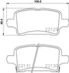 Opel Astra K (2016-2022) Arka Fren Balatası 106.5X46.3X16.6 1684934880-39037199-95526568
