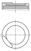 Opel Piston Komple 79.5 MM MAHLE