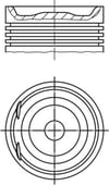Opel Piston Komple 86 MM MAHLE