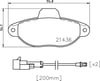 Fiat Panda 500 Ford Ka Ön Balata Fişli BREMBO