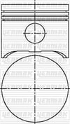 Peugeot 504 L 504 GR SR J7 J5 C25 Motor Piston Segman STD YENMAK