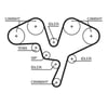 Peugeot C5 C6 C8 406 605 407 607 807 Renault Clio Triger Kayışı GATES