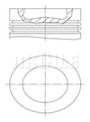 Volkswagen Polo Motor Piston Segman 1.2-1.6 TDI 0.50 MAHLE