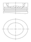 Volkswagen Polo Motor Piston Segman 79.50mm STD MAHLE