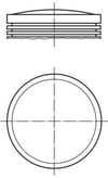 Porsche Piston Komple 97 MM MAHLE