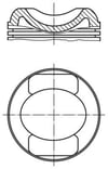 Porsche Piston Komple 100 MM MAHLE