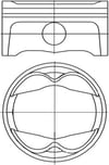 Porsche Piston Komple 96.25 MM MAHLE