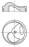 Porsche Piston Komple 95 MM MAHLE