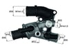 Fiat Punto 1 Termostat Komple 80C MAHLE