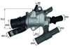 Fiat Punto 2 Termostat Komple 88C MAHLE