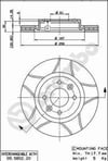 Renault R19 Clio Kangoo Megane Twingo Dacia Logan Sandero Ön Fren Diski Çizgili BREMBO
