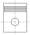Renault R9 R12 1400 Motor Piston Segman STD 76.00mm MAHLE