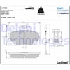 Renault R9 R19 R21 Clio 1 2 Megane 1 Twingo Logan Sandero Solenza Ön Balata... DELPHI