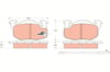 Renault R9 R11 R19 Clio Express Peugeot 106 206 Ön Fren Balatası TRW