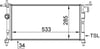 Radyatör Corsa B-Tıgra-Combo 1.2-1.4-1.4 16V Klimasız Mek 530X285x34