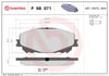 Renault Grand Scenic IV Ön Fren Balatası BREMBO