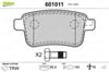 Mercedes Citan W415 (2012>) Renault Kangoo 2 (2009>) Fren Balatası Arka A4154210410-440604876R