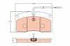 Renault R Arka Disk Balata TRW