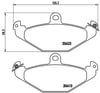 Renault Arka Fren Balatası BREMBO
