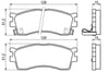 Kia Rio Carens Shuma Clarus Ön Fren Balatası BOSCH