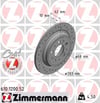 Volvo S70 Arka Fren Diski Delikli ZIMMERMANN