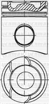 Scania Piston Segman Q127.0mm STD YENMAK