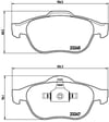 Renault Scenic II Ön Fren Balatası BREMBO