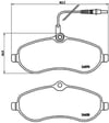 Fiat Scudo Ön Fren Balatası BREMBO