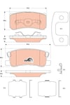 Chrysler Sebring Arka Fren Balatası TRW