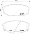 Hyundai Sonata Ön Fren Balatası / ix20 1.4L 1.6L D4FC G4FC / Kia Soul BREMBO
